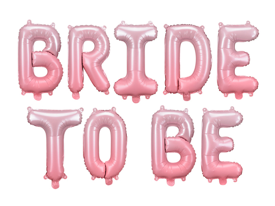Foil Balloon Bride to be, 350x45 cm, pink