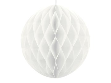 Honeycomb Ball, white, 40cm