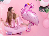 Ballon Mylar Flamingo, rose, 70x95cm
