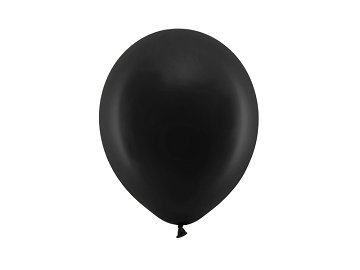Rainbow Balloons 23cm pastel, black (1 pkt / 100 pc.)