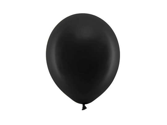 Ballons Rainbow 23cm, pastell, schwarz (1 VPE / 100 Stk.)