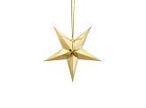 Étoile en papier, 30 cm, or