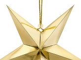 Gwiazda papierowa, 30cm, złoty