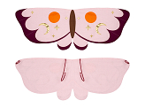 Déguisement pour fille - Papillon de nuit, mélange de couleurs