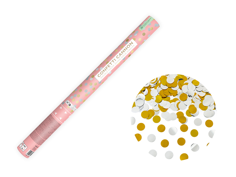 Konfettikanon – cirklar – 60 cm