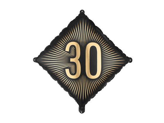Foil Balloon ''30'', 46x46 cm, mix