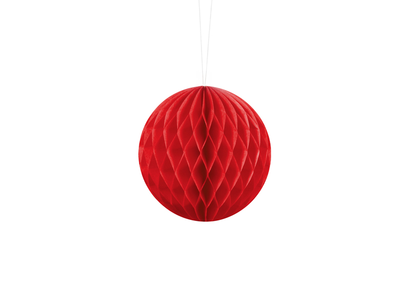 Honeycomb – Boll – röd – 10 cm