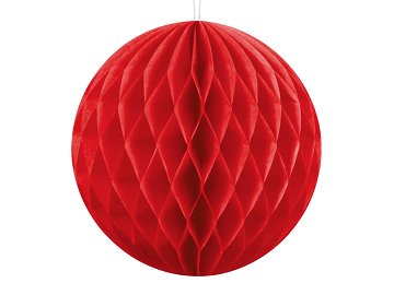 Honeycomb Ball, red, 10cm
