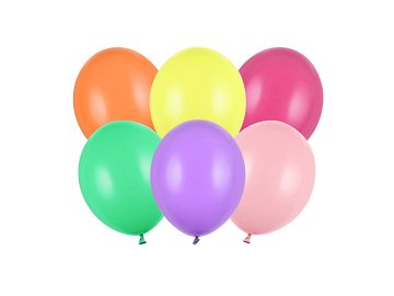 Strong Balloons 12cm, Pastel Mix (1 pkt / 100 pc.)