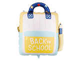 Foil balloon School backpack, 68x82 cm, cream-yellow