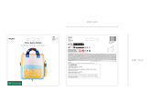 Foil balloon School backpack, 68x82 cm, cream-yellow
