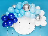 Guirlande de ballons - bleu, 200cm (1 pqt. / 60 pc.)