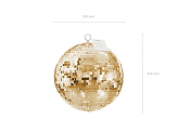 Boule à facettes disco, or champagne, 30 cm