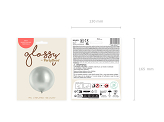 Glossy Ballon 60cm, silber
