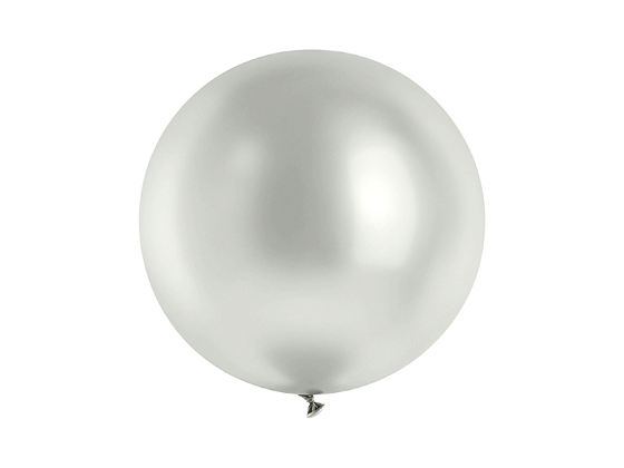 Balon Glossy 60cm, srebrny