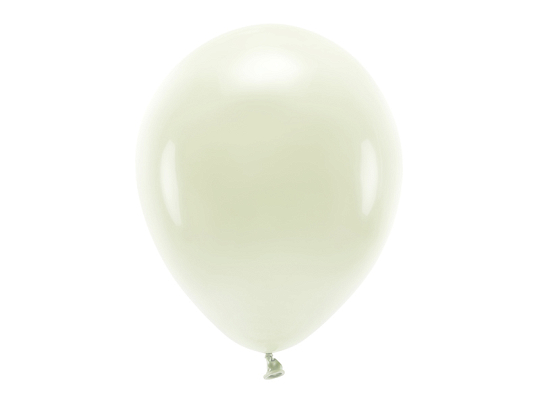 Ballons Eco 30 cm pastel, crème (1 pqt. / 10 pc.)