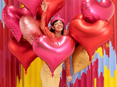 Foil balloon Heart, 75x64,5 cm, pink