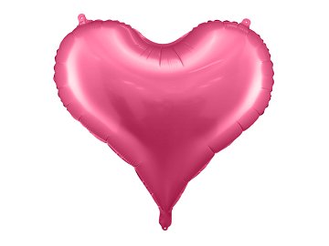 Ballon en aluminium Cœur, 75x64,5 cm, rose