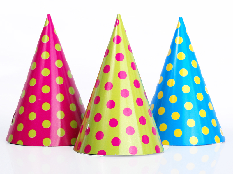 Pappershatt – Prickar – mix – 16 cm – 6-pack