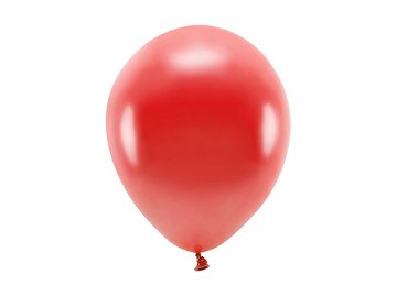 Eco Balloons 26cm metallic, red (1 pkt / 100 pc.)