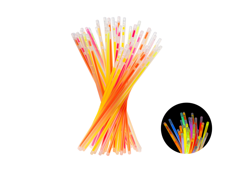 Glowsticks – mix – 20 cm – 100-pack