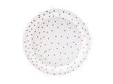 Plates Polka Dots, white, 18cm (1 pkt / 6 pc.)
