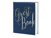 Gästebuch Guest book, 20x24,5cm, marineblau, 22 Blatt