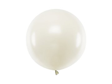 Ballon rond 60 cm, Crème pâle pastel
