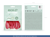 Balony Eco 26cm pastelowe, jasny czerwony (1 op. / 10 szt.)