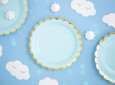 Plates, light blue, 18cm (1 pkt / 6 pc.)