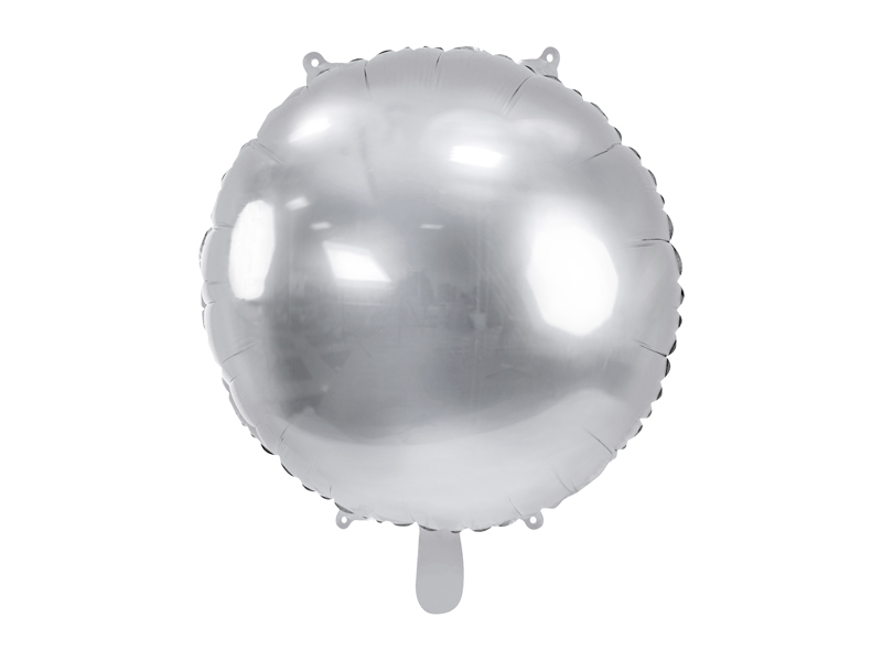 Folieballong – Boll – silver – 80 cm