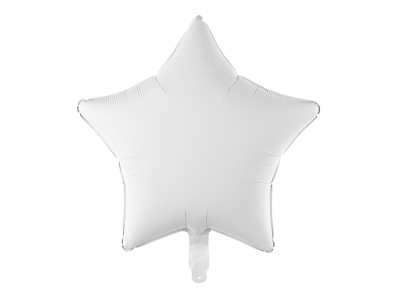 Folieballong – vit – 48 cm