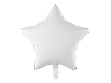 Folienballon Stern, 48cm, weiß