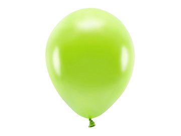 Ballons Eco 30 cm métallisés,pomme verte (1 pqt. / 10 pc.)