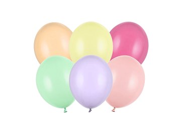 Ballons Strong 12cm, Pastel Mix (1 pqt. / 100 pc.)