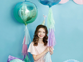 Folienballon Kugel ombre, lila-blau, 35cm