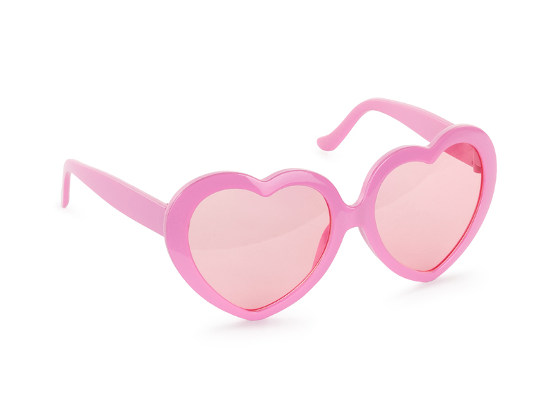 Partyglasögon – Hjärtan – rosa