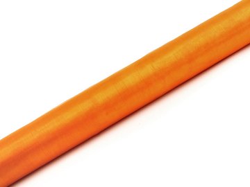 Organza Glatt, orange, 0,36 x 9m (1 Stk. / 9 lfm)