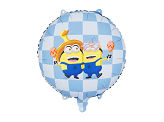 Foil balloon tablet Minions, 35x35 cm, mix