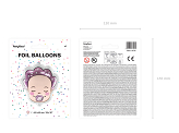 Ballon en Mylar Baby Girl, 40x45cm, mixe