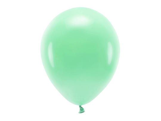 Ballons Eco 30 cm pastel, menthe (1 pqt. / 10 pc.)