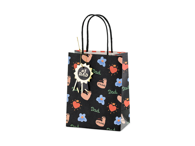 Presentpåse – Nr 1 Pappa – mix – 14x18 cm