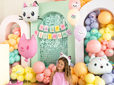 Baner Happy Birthday Koci Domek Gabi, 180 x 15 cm, mix