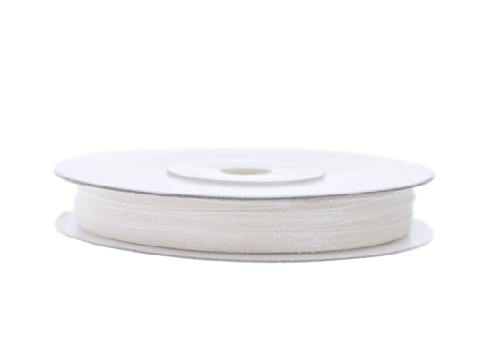 Chiffon Ribbon, white, 3mm/50m (1 pc. / 50 lm)