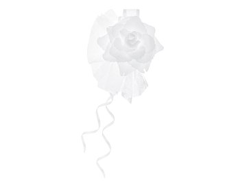 Posies with a rose, white, 14cm (1 pkt / 4 pc.)