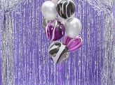 Balony Strong 27cm, Metallic Silver Snow (1 op. / 100 szt.)