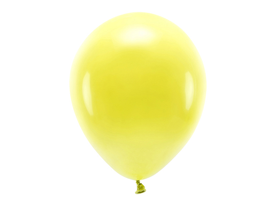 Balony Eco 30cm pastelowe, żółty (1 op. / 100 szt.)