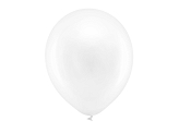 Ballons Rainbow 30cm, metallisiert, weiß (1 VPE / 100 Stk.)