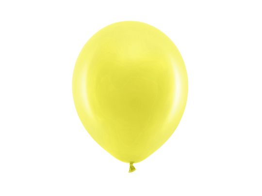 Ballons Rainbow 23 cm pastel, jaune (1 pqt. / 100 pc.)