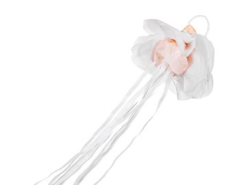 Hand Streamer Flower Set, 7,5cm Diameter, white (1 pkt / 10 pc.)
